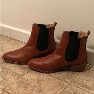 faux leather boots